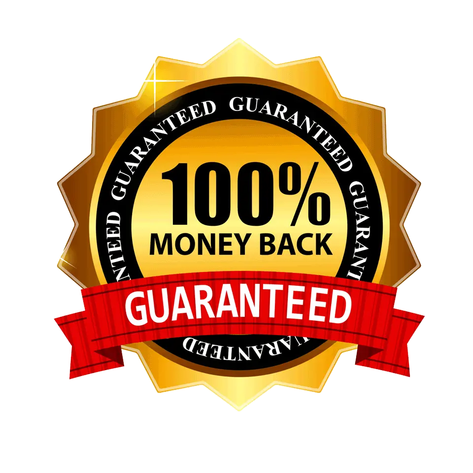 100 percent money back guarantee